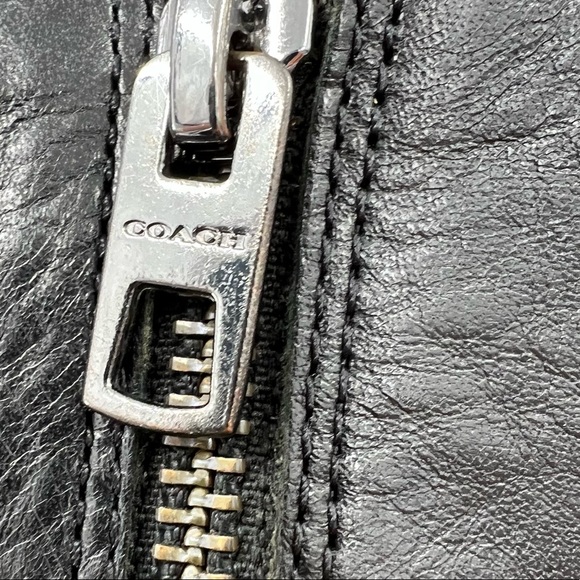 Coach Carolina Black Leather Extended Wide Calf Tall Boot Size 8.5 - Picture 6 of 11